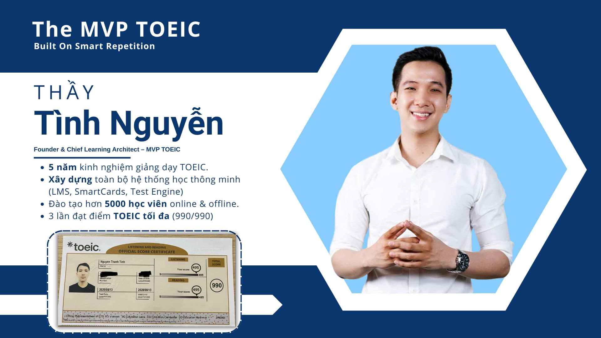 Tinh Nguyen, Founder The MVP TOEIC